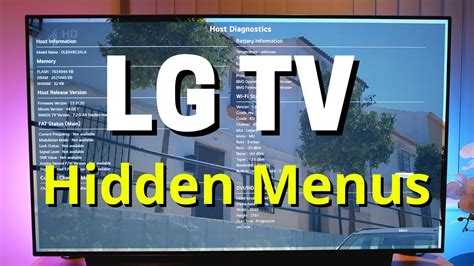 LG TV Secret Hidden Menus Codes Tips Tricks Features YouTube