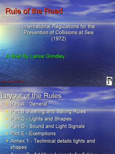 Rule Of The Road Pdf Port And Starboard Shipping