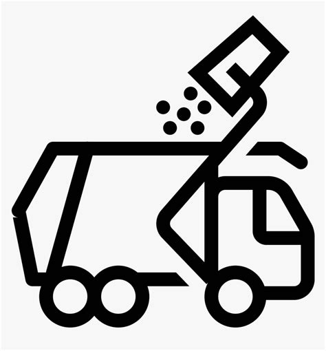 Garbage Truck Icon Black And White Garbage Truck Clipart Hd Png