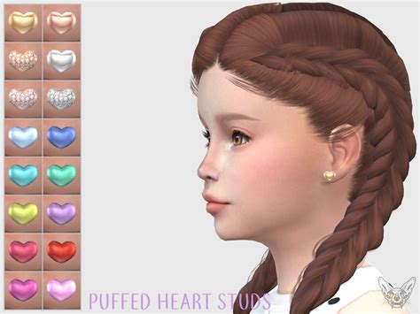 Heart Earrings The Sims 4 P1 Sims4 Clove Share Asia Tổng Hợp Custom