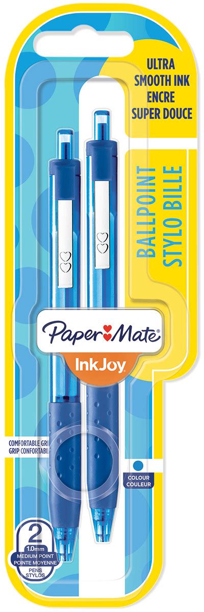 Papermate Inkjoy 300 Retractable Ballpoint Pen Medium Blue Blister