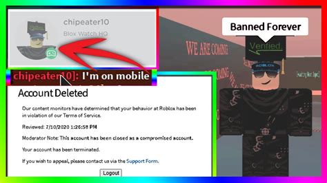 How This Banned Account Was Playing A Game Roblox Youtube