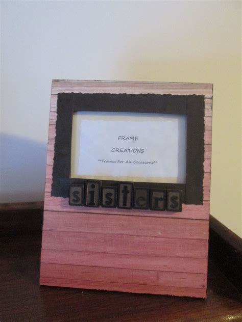 3x5 Sisters Themed Hand Decorated Picture Frame Etsy