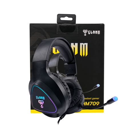 Headset Gamer Mount Preto Clanm