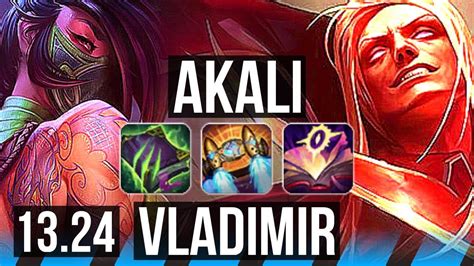 Akali Vs Vlad Mid 14 Solo Kills Legendary 2926 700 Games Br