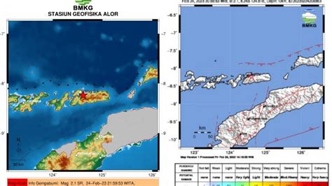 Alor Diguncang Gempa Bumi Tektonik M 2 1 SR BMKG Sebut Tidak