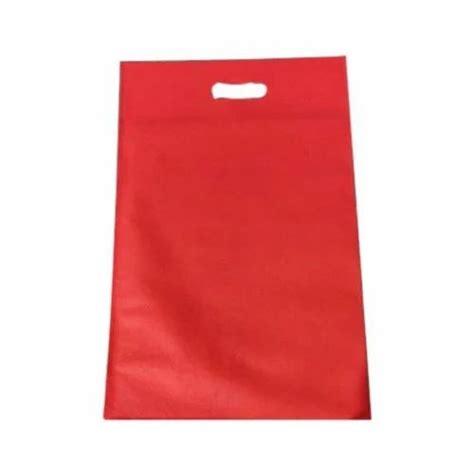 Plain Red D Cut Non Woven Carry Bags At Rs 80 Kg In New Delhi Id