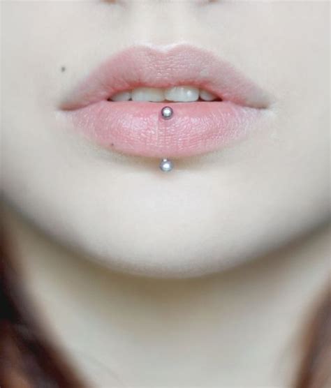 Amazingly Unique Labret Piercings For You Lower Lip Piercing