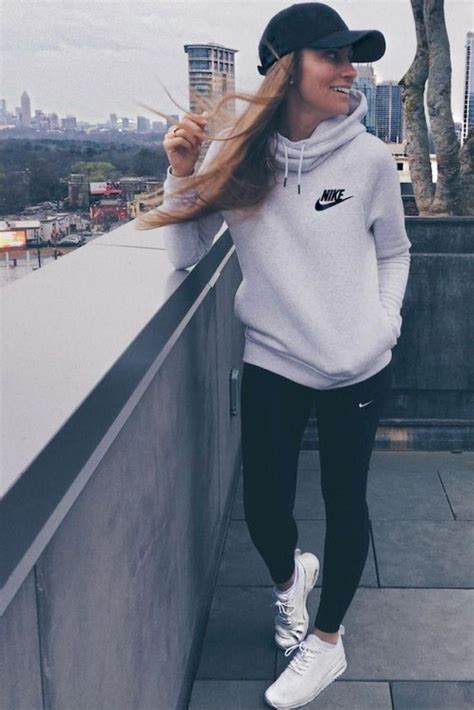 Sporty Outfits For School With White Sweater Cute Sporty Outfits Nike