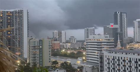 PHOTO Amazing Picture Of Tornado Touching Down Behind Fort Lauderdale