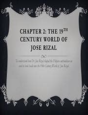 19th Century Rizal Report Final 200416140832 Pdf CHAPTER 2 THE 19 TH