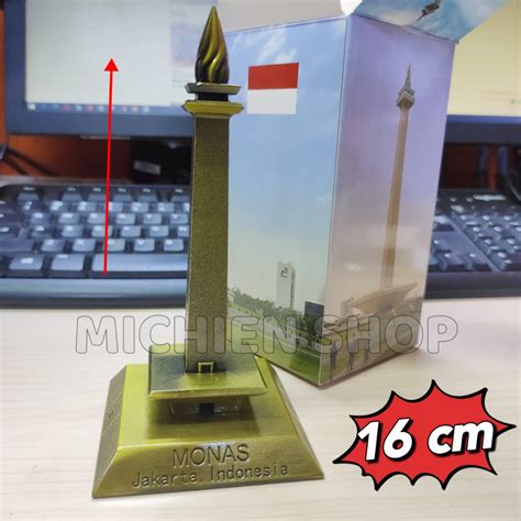 Jual Miniatur Monas Jakarta Indonesia Souvenir Jakarta Shopee Indonesia