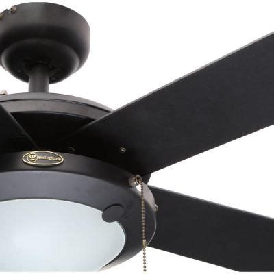 Westinghouse Comet In Indoor Matte Black Finish Ceiling Fan