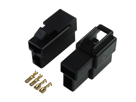 Kit Conector 2 Vias Trava Macho Fêmea Usinainfo