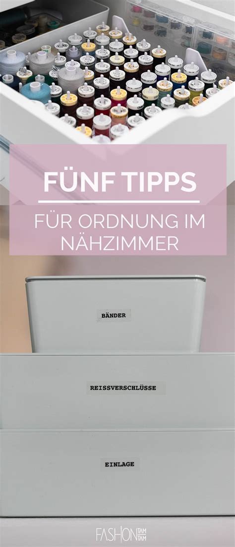 Fünf ultimative Tipps für Ordnung im Nähzimmer Stauraum ideen