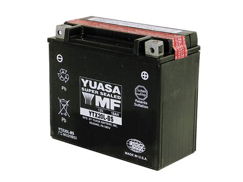 Yuasa YTX20L BS AGM Maintenance Free Battery