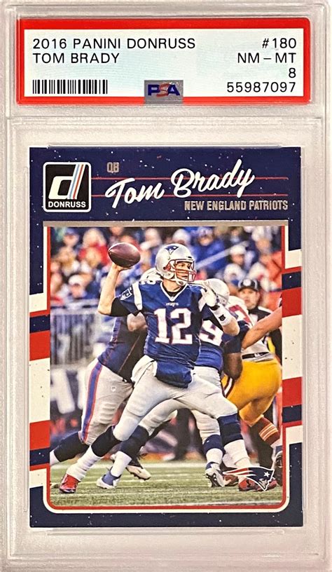 Tom Brady 2016 Panini Donruss Football New England Patriots Graded Card