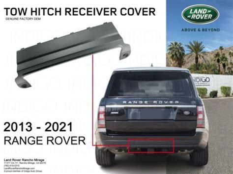 Range Rover L Rear Bumper Towing Eye Hitch Receiver Cover