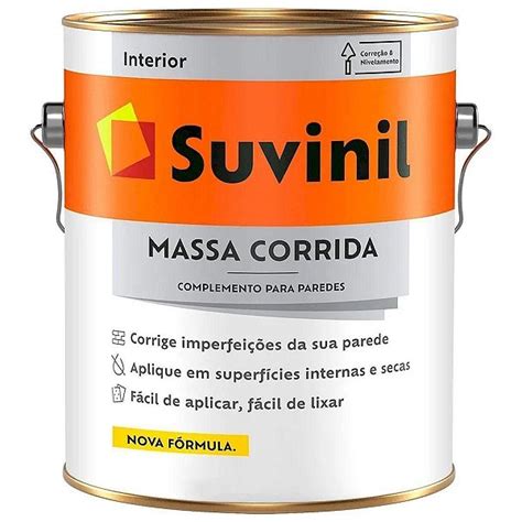Massa Corrida 3 6 Litros Preço - Massa Corrida Suvinil 3,6 Litros - REDEMAC SUPERBEM