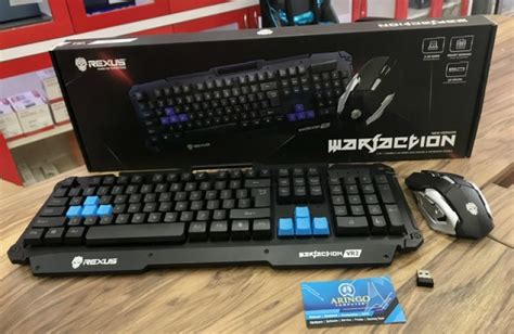 ARINGO Keyboard Rexus MK WIRELESS GAMING COMBO MOUSE VR2 WARFACTION