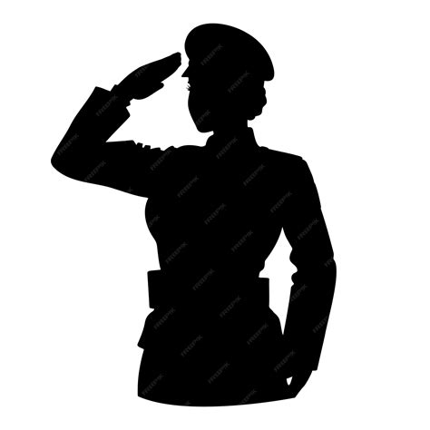 Police Salute Silhouette