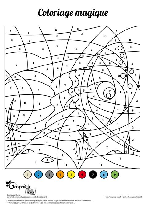 L activité du mercredi le coloriage magique du poisson d avril