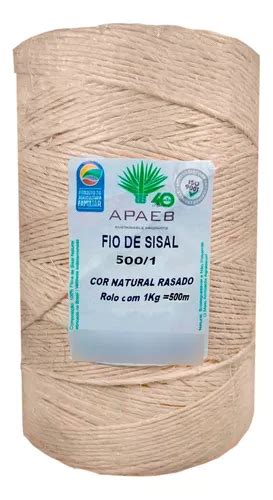 Barbante Sisal 2mm Rolo 500 Metros Artesanato Fio Amarração MercadoLivre