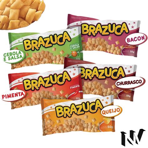 Biscoito Brazuca Torcida Salgadinho Sabores Lanche 50g Shopee Brasil