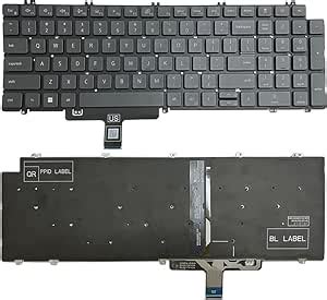 GinTai Teclado Retroiluminado De EE UU De Repuesto Para Dell Latitude