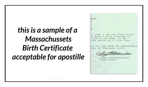 Commonwealth Of Massachusetts Birth Certificate Tutore Master Of Documents