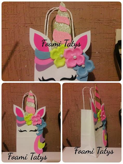 Bolsita De Papel Dulcera Unicornio Unicornio Bolsa De Papel Dulceros