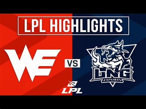 WE Vs LNG Highlights ALL GAMES LPL 2024 Spring Team WE Vs LNG