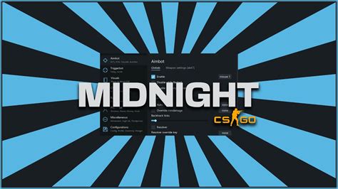 MIDNIGHT CSGO I MOD MENU SHOWCASE I ROYALTY STARS INC I CSGO YouTube