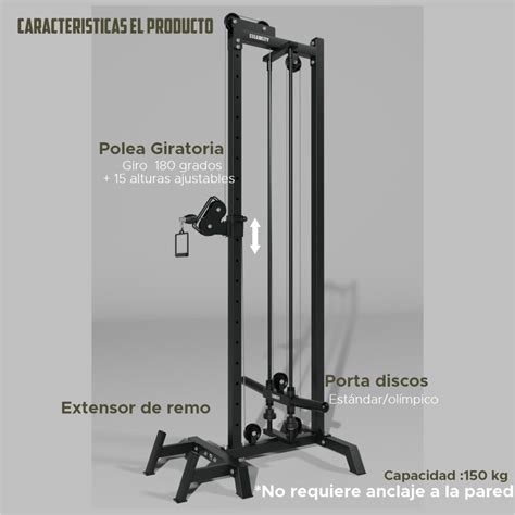 Polea Alta Y Baja Giratoria Gym Gimnasio En Casa Off