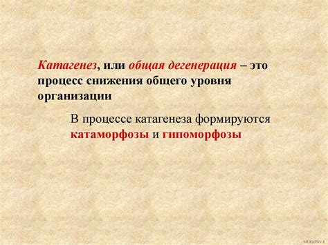 Формы дегенерации - презентация онлайн