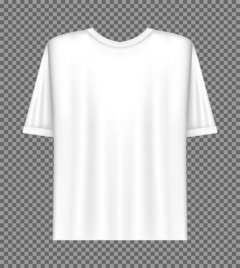 Icono Realista De Plantilla De Camiseta Blanca En Blanco Vector Premium