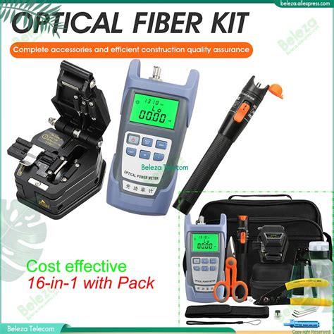 Kit De Herramientas Ftth De Fibra Ptica Con Aua C Medidor De