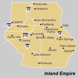 Inland Empire California Map