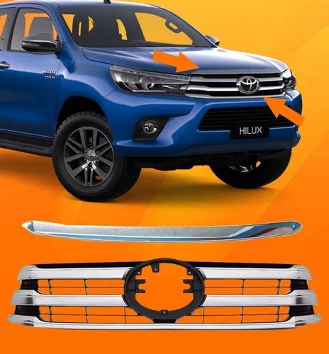 Grade Hilux 2016 2017 2018 Srx Serve 16 17 18 Friso Cromado