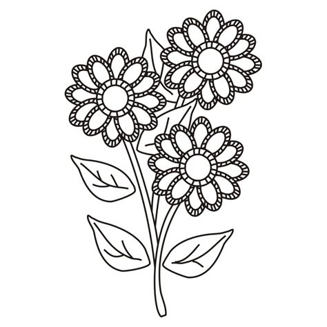 Dibujos De Flores Bonitas Para Colorear