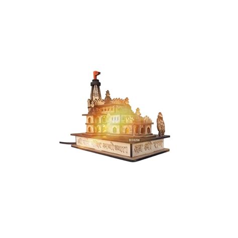 Buy Karni Ram Mandir Ayodhya Wood 3d Temple Model For Home Office Hot Sex Picture