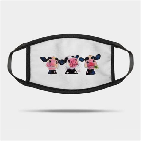 Cow Print Face Masks - Cow Print, Cow Pattern, Cow Spots, Pink Cow Mask ...