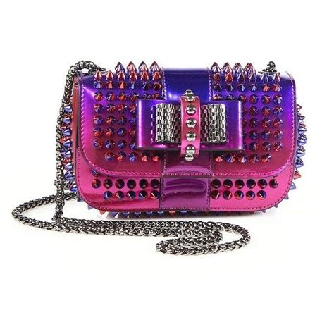 Christian Louboutin Sweety Charity Studded Metallic Ombre Crossbody