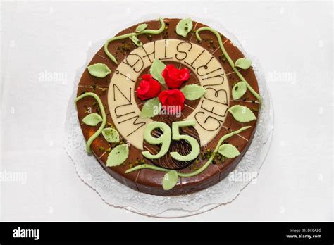 Birthday cake, 95th birthday Stock Photo: 60244200 - Alamy