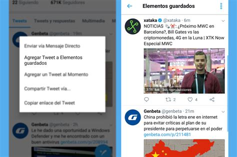 Elementos Guardados De Twitter El Pocket Que Permite Guardar Tuits