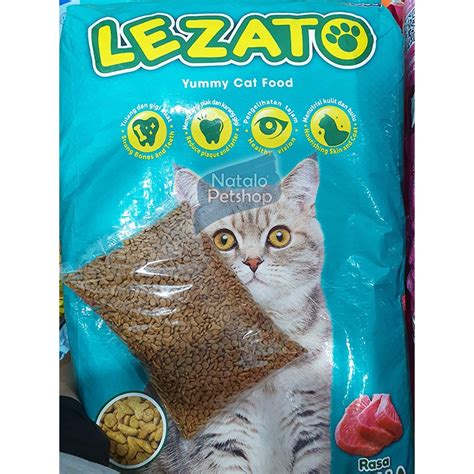 Jual Lezato 1KG Cat Food Makanan Kucing Murah Rasa Tuna Shopee Indonesia