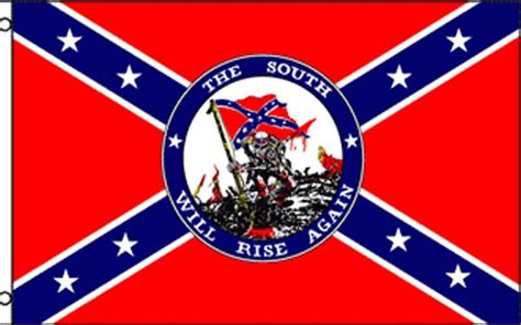 Rebel The South Will Rise Again 3 X 5 Flag