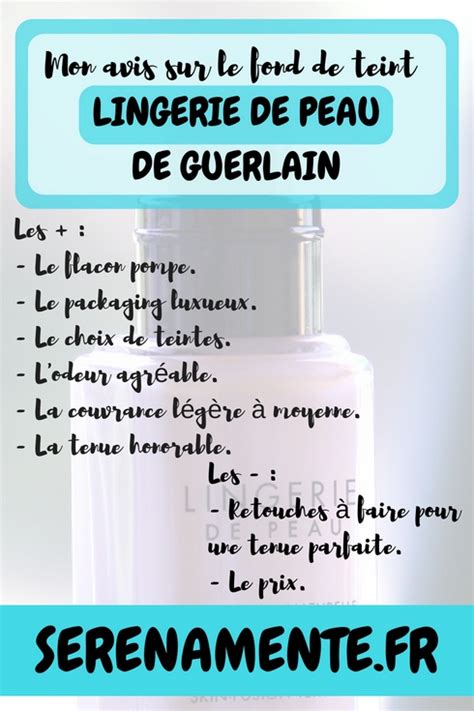 Que Vaut Le Fond De Teint Lingerie De Peau De Guerlain Mon Test