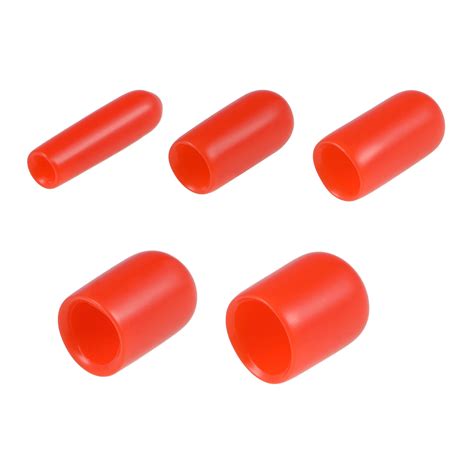 Buy On The Official Website 10mm ID Round End Cap Cover Flexible Red