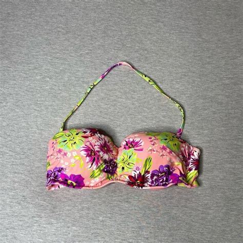 Victoria S Secret Swim Victorias Secret Floral Very Sexy Strapless Swim Bikini Balconette